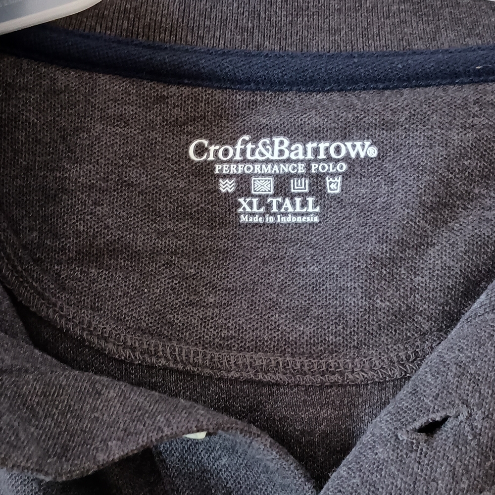 Croft & Barrow Charcoal Polo Shirt - Picture 2 of 4